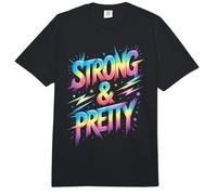 Filles Strong & Pretty Mud Run Mudder Running Squad Mudding Comfort Colors Adult Heavyweight T-Shirt