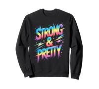 Filles Strong & Pretty Mud Run Mudder Running Squad Mudding Sweatshirt