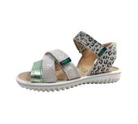 Filles Superfit Sandale Sparkle Textile Lacets Plat - beige/vert 1010 27