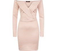Filles Sur Film Robe Alexander à revers et col en V LZ113 (42 FR) (Rose/Blanc)