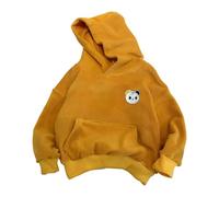 Filles Sweat à Capuche Décontractée Filles Filles Doux Sweats à Manches Longues Automne Fille Confortable Hoodie Sport Avec Poches Streetwear Sweatshirt Fille Y2k Élégant Pull Couleur Unie, jaune, 24