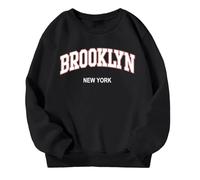 Filles Sweatshirt SweatshirtsÀ Manches Longues Sweat Super Douce et Confortable Tenue Hip hop Streetwear Haut Mignon Fille Ado 7-14 Ans
