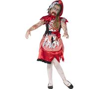 Filles Zombie Petit Chaperon Rouge Déguisement Enfant Déguisement Halloween Neuf