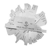 Fillet Calibre de soudure - Soudure jauge Gage d'essai cubital Soudeur d'inspection Les deux pouces et jauge métrique
