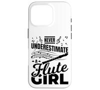 Fillette Flûte traversière Professeur Instrument à Vent Coque pour iPhone 16 Pro