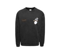 Filling Pieces Sweat-shirt 'Band Vintage' jaune foncé / gris / noir / blanc, Taille XXL