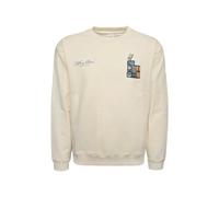 Filling Pieces Sweat-shirt 'Gramophone Vintage' crème / bleu clair / or / noir, Taille S