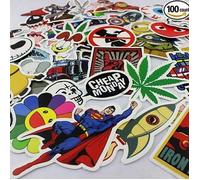 Film 100PCS / Paquet aléatoire Musique Vinyl Case Voyage Skateboard guitare autocollant beaucoup Pack décalque de voiture Autocollan