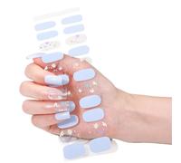 Film à ongles en gel facile à appliquer Couverture complète à coller Manucure Pas de lampe nécessaire Manucure Indispensable pour un usage domestique