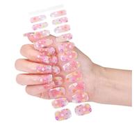 Film à ongles en gel facile à appliquer Couverture complète à coller Manucure Pas de lampe nécessaire Manucure Indispensable pour un usage domestique