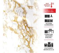 Film Adhésif - 4R QUATTROERRE.IT - Effet Marbre - 45 cm x 10 mt - Vinyle - Intérieur