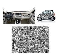 Film adhésif brillant Sticker Bomb 06 70 x 50 cm Thermoformable