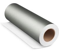 Film adhésif Orafol Oracal 651 - Vendu au mètre - Hauteur de 50 cm - Brillant - Pour cuisine / salle de bain / voiture / décoration, Plastique, 90 - Gris argenté, 50 cm