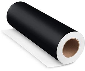 Film adhésif Orafol - Rouleau de 5 m (mètre) - Noir - Vinyle mat - Pour meubles, murs et décoration intérieure - Facile à découper et retirer sans trace