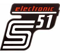 Film adhésif pour capot latéral "S51 electronic" - Rouge
