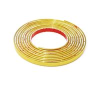 Film Adhésif pour Lignes de Joint de Sol, 6M Autocollant pour Fente, Ruban de Scellement Autoadhésif pour Cuisine, Salle de Bain, Mur, Meuble Miroir - Cache Fissure Décoratif(Size:8MM,Color:Gol Foil)