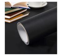 Film Adhesif Pour Meuble Autocollants muraux imperméables à l'huile for cuisine, papier peint auto-adhésif for armoires en marbre, de comptoir, Films rénovation bureau salle bains(Matt Black,5mx60cm)