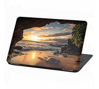 Film adhésif pour ordinateur portable Cover Plage Vacances Paradis Film adhésif Notebook Autocollant Étui de protection autocollant Skin Sticker Vinyle (15 pouces, LP90 Beach Cave)