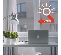 Film Adhésif pour Vitrage - EASY PROTEC - 100 x 90 cm - Anti Chaleur