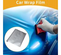 Film Adhésif Pour Voiture Ton Argenté Brillant 45x152cm / 1.5ft x 5ft Extérieur Intérieur Revêtement Vinyle 5.5mil PVC 1 Pc Universel