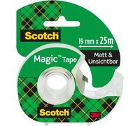 Film adhésif Scotch Magic invisible 19 mm x 25 m en dévidoir manuel