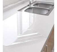 film adhesif transparent pour meuble Papier De Contact Transparent Peel And Stick - Protecteur De Table Transparent Rectangle - Résistant À L'huile Stickers Muraux Papier Peint Pour Dosseret De Cuisin