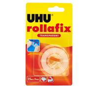 UHU Rollafix - Ruban adhésif, Transparent, ne jaunit pas, recharge, 25 m x 19 mm