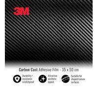 Film Adhésif Wrapping - 3M - Effet Carbone - 35 x 50 cm - Résistant - Facile à appliquer