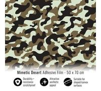 Film Adhésif Wrapping Pour Voitures, Camouflage Désert, 50 X 70 Cm