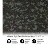 Film Adhésif Wrapping Pour Voitures, Camouflage Pixel, 25 X 35 Cm