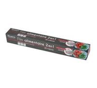 Homéa, Film Alimentaire 2-en-1 Micro-Ondable en PVC 0,29 x 20M