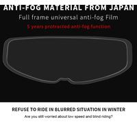 Film anti-brouillard pour casque de moto autocollant pour lentille complète Général