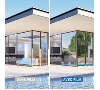 Film anti chaleur - DIMEXACT - 75 cm x 5 m - Alu clair - Protection anti-UV - Intérieur
