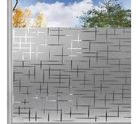 Film Anti Regard Fenetre Jour et Nuit 50 x 620 cm Occultant Fenêtre Film Film Fenêtre Statiqu Electrostatique, Non-Adhésif Anti UV Protége Intimité pour Maison, Bureau, Doji