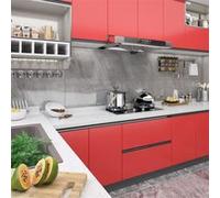 Vidaxl Film Autoadhésif Pour Meubles Rouge 500x90 Cm Pvc Rouge