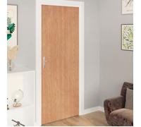 Film autoadhésif pour portes - vidaXL - 210x90 cm - Brun - PVC - Grains d'aspect de bois - Opaque
