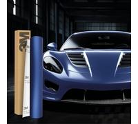 Film autocollant 3M 2080 pour voiture 30x152cm, film auto-adhésif pour voiture, moto, bateau, film de protection de peinture 3D avec canaux d’air pour le filmage (M217 Bleu métallisé mat ardoise)