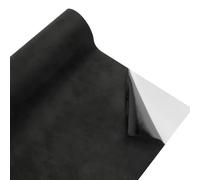 Film autocollant en microfibre pour habitacle de voiture et cockpit - 150 x 40 cm - Cuir synthétique noir avec aspect daim - Facile à installer - Film décoratif de voiture pour une mise à niveau