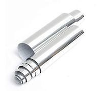 Film autocollant en vinyle argenté avec effet miroir chromé - 38 x 152 cm - sans bulles d'air