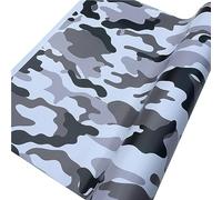 Film Autocollant en Vinyle Noir Blanc Mat pour Voiture, Camouflage, Teinté, Adhésif - Protection 152X50cm pour Moto, Vélo