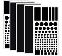 Film autocollant pour variateur de lumière, 5 feuilles de couverture LED, film occultant, édition occultante, variateur d'intensité, autocollant pour appareils électroniques pour la maison, le bureau