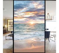 Film autocollant statique pour fenêtre en bord de mer - Contrôle de la chaleur - Pour la maison et le bureau - 120 x 200 cm