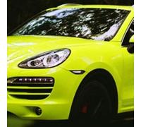Film brillant jaune fluo pour voiture - 30 x 152 cm - Pour une transformation instantanée du style (jaune fluo)