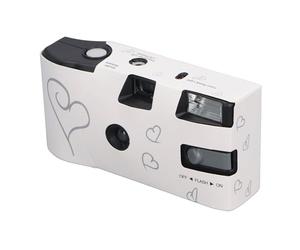 Film Caméra à Usage Unique, 35MM, Construit en 16 Couleurs, Flash, Réglages Manuels, 16 Coups Gris avec des Opérations Faciles pour Diverses Scènes