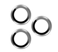 Film Caméra iPhone 14 Pro et 14 Pro Max Dureté 9H Contour Métal argent Transparent