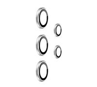 Film Caméra pour Galaxy S23 Ultra Verre Trempé Contour Alliage d'Aluminium Gris