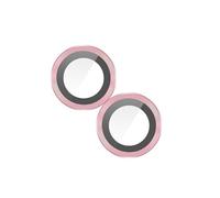 Film caméra pour iPhone 15 et 15 Plus Verre trempé 9H 0.4mm Contour rose Enkay Rose