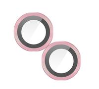 Film caméra pour iPhone 15 et 15 Plus Verre trempé 9H 0.4mm Enkay Contour rose