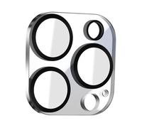 Film Caméra pour iPhone 15 Pro et 15 Pro Max Verre Trempé Résistant Enkay Noir transparent
