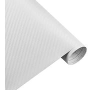 Film Carbone Voiture Covering, 50cm de large en fibre de carbone 3D film vinyle 3M autocollants de voiture imperméable bricolage véhicule automobile moto de voiture coiffure rouleau Décoration (Color